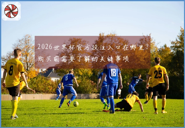 2026世界杯官方投注入口在哪里？购买前需要了解的关键事项
