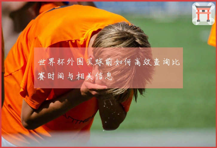 世界杯外围买球前如何高效查询比赛时间与相关信息