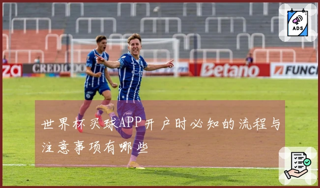 世界杯买球APP开户时必知的流程与注意事项有哪些