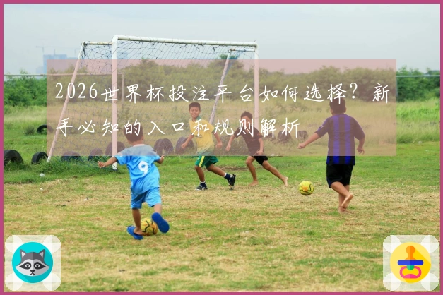2026世界杯投注平台如何选择？新手必知的入口和规则解析